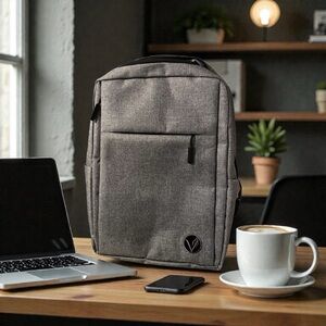 Stylish Gray Laptop Backpack with Charging Port - NWOT